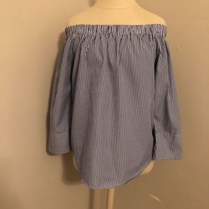 Kontrol Off the Shoulder Striped Top